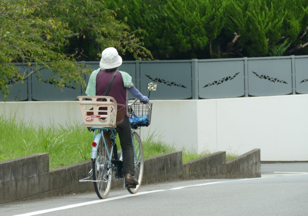 自転車のおばさん
