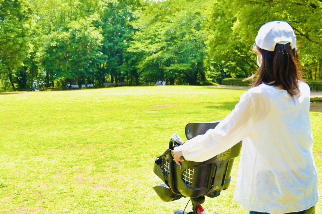 帽子と自転車