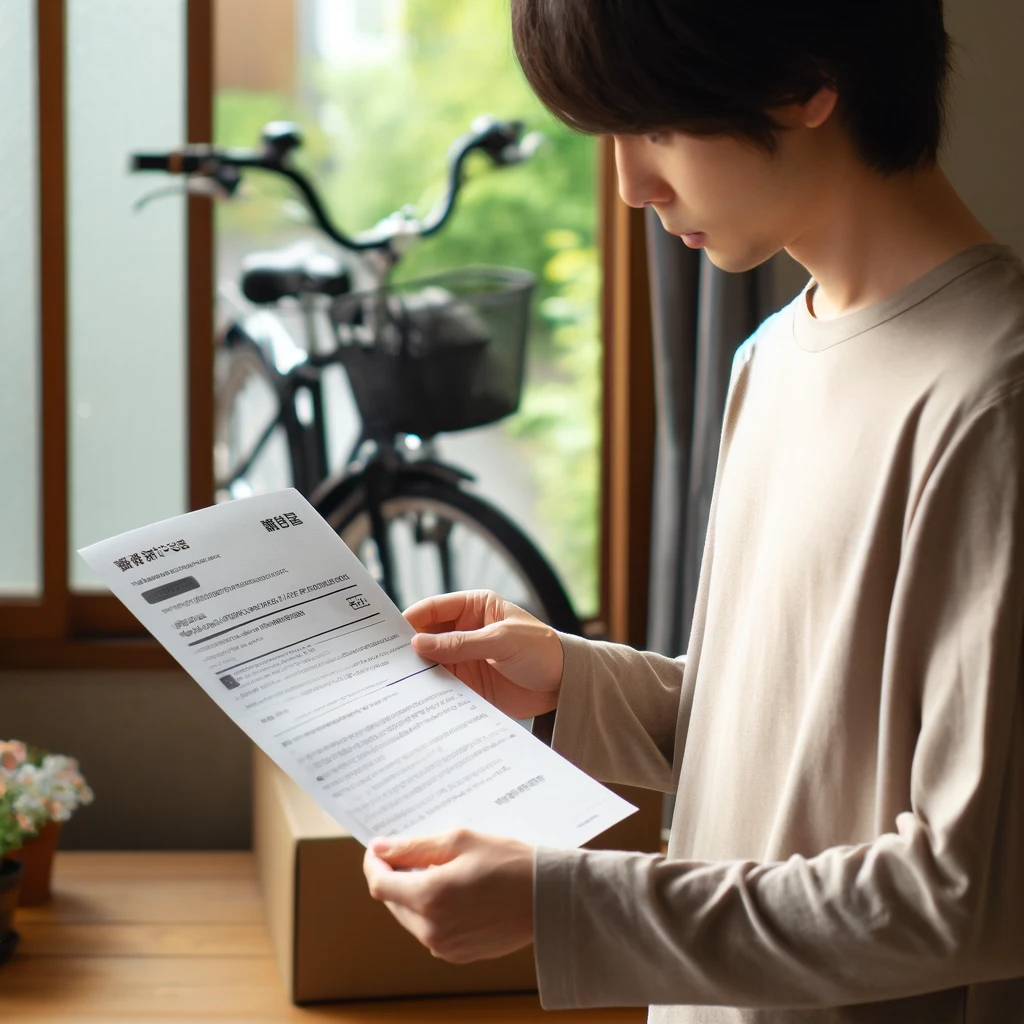 自転車返還通知書