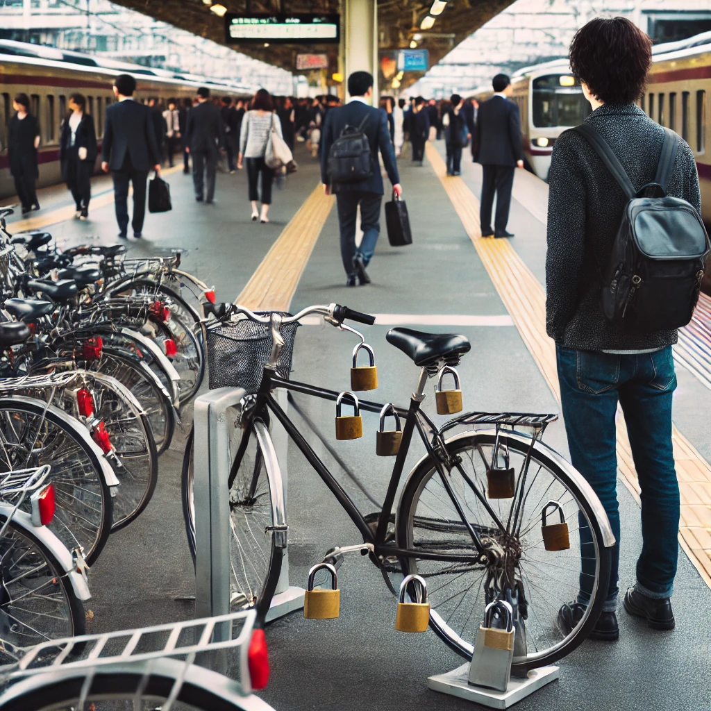 駅の自転車