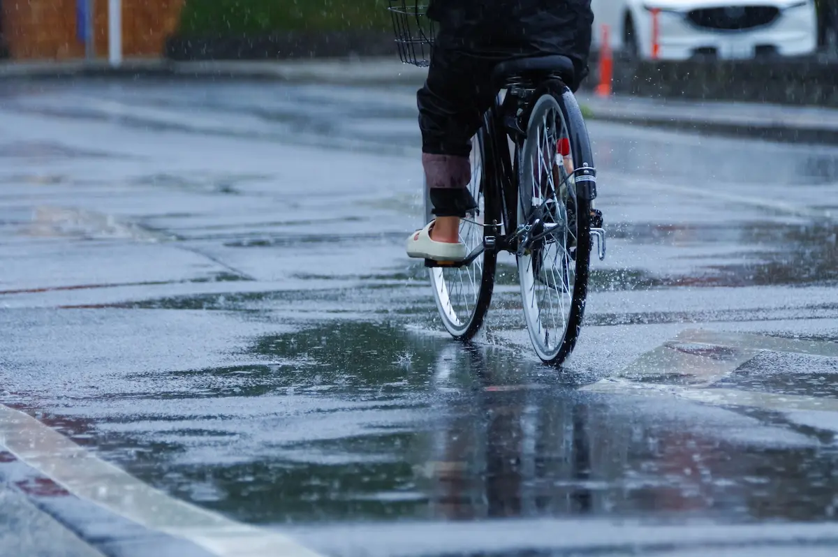 雨の日自転車