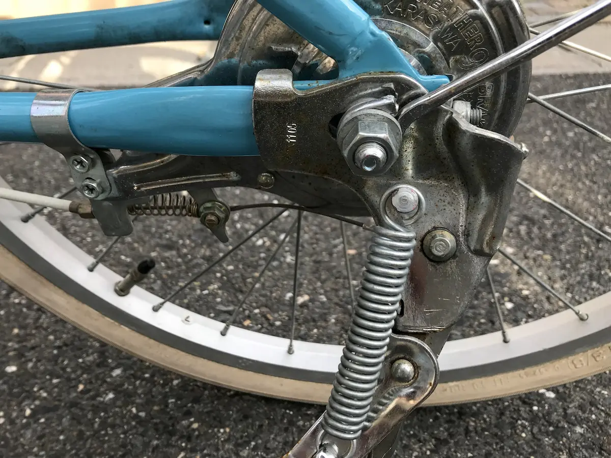 自転車スタンド バネ