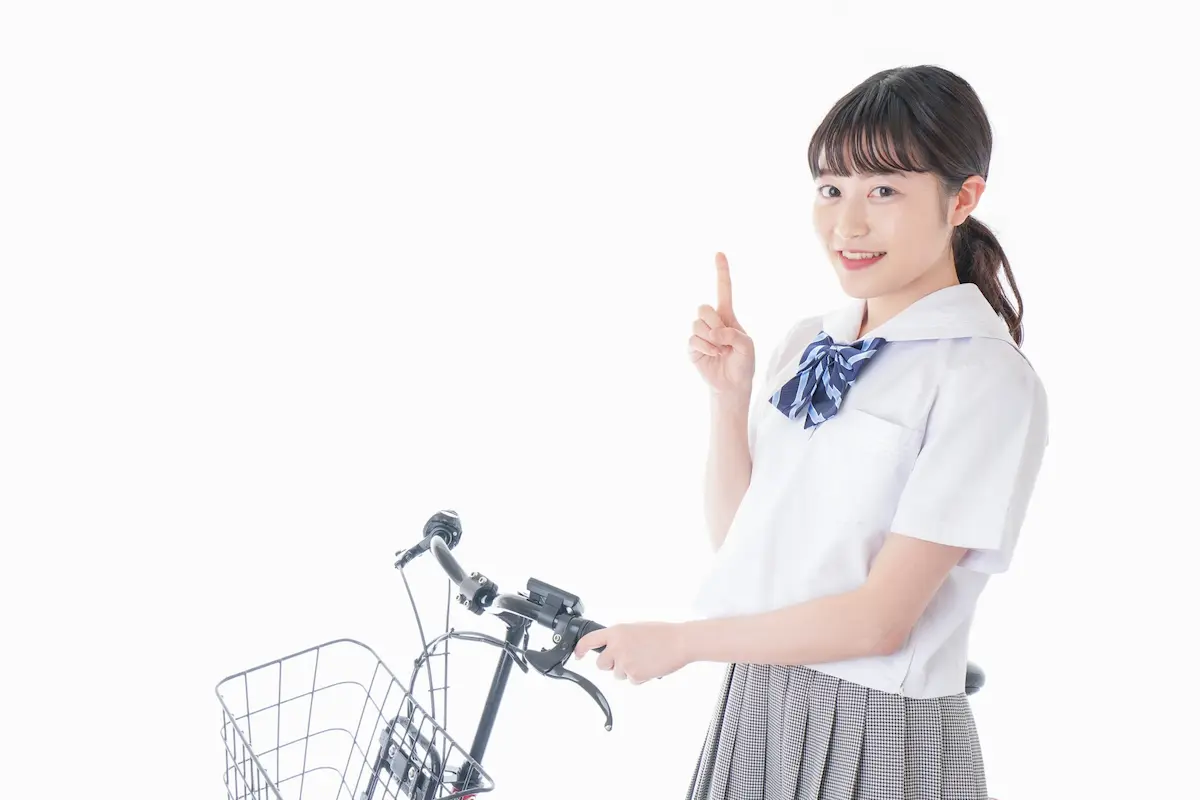 自転車女学生