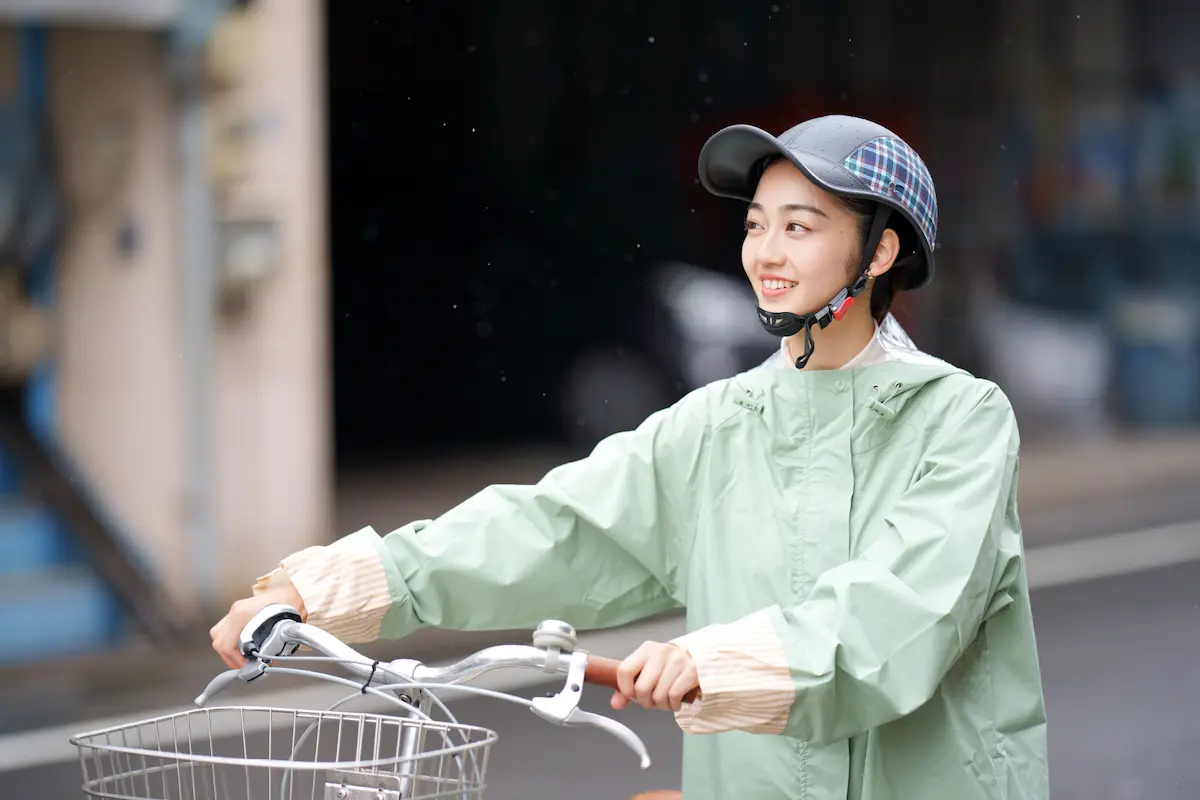 自転車レインコート